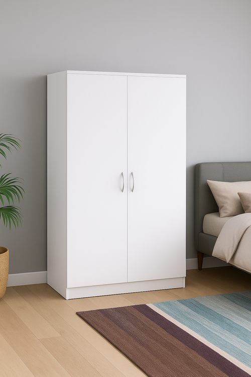 Nova Wardrobe – 2 Door White