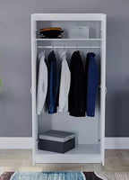 Nova Wardrobe – 2 Door White