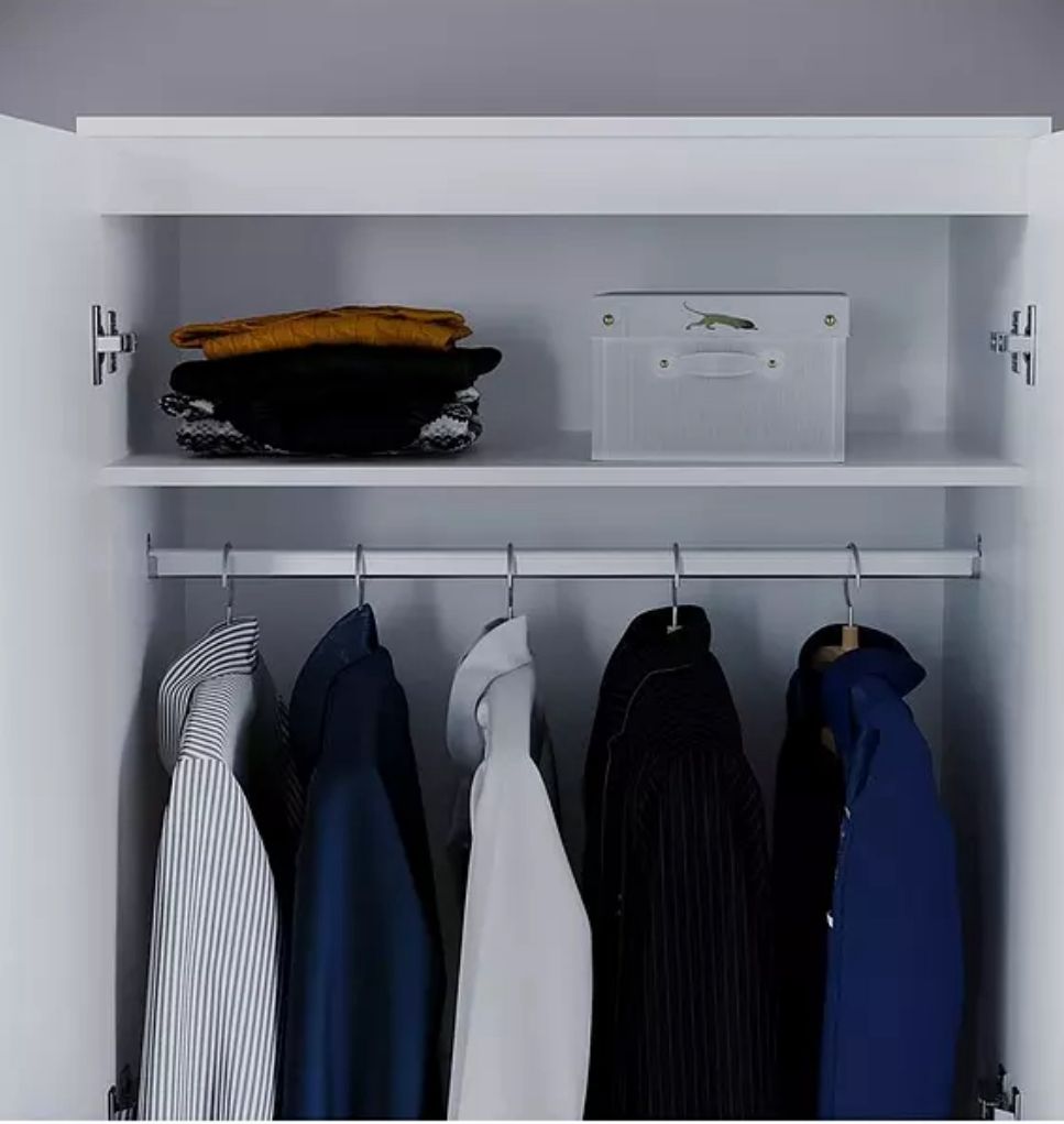 Nova Wardrobe – 2 Door White
